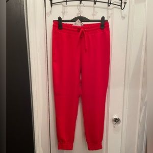ZARA red tapered pants
